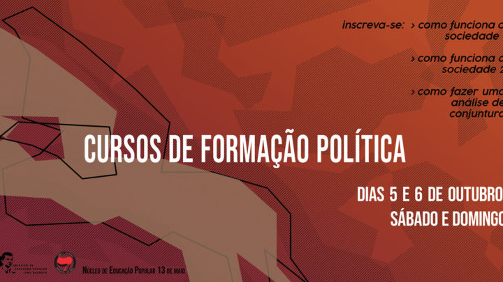 Como funciona a sociedade? Curso de formação política acontece no próximo fim de semana