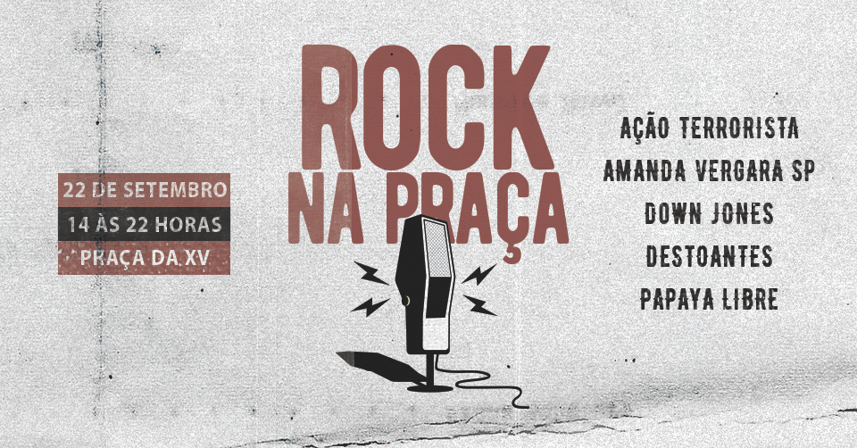 Festival “Rock na Praça” promete agitar o domingo sãocarlense